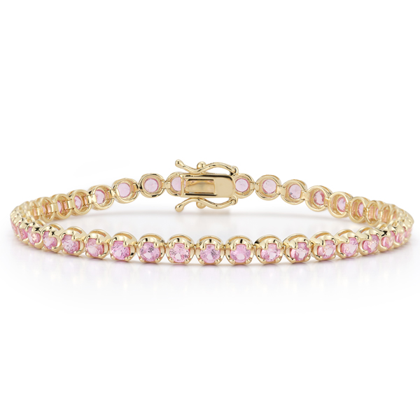 Mateo pink sapphire tennis bracelet