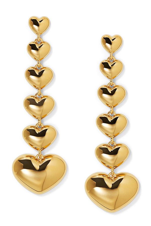 Nadri Rosalia heart earrings