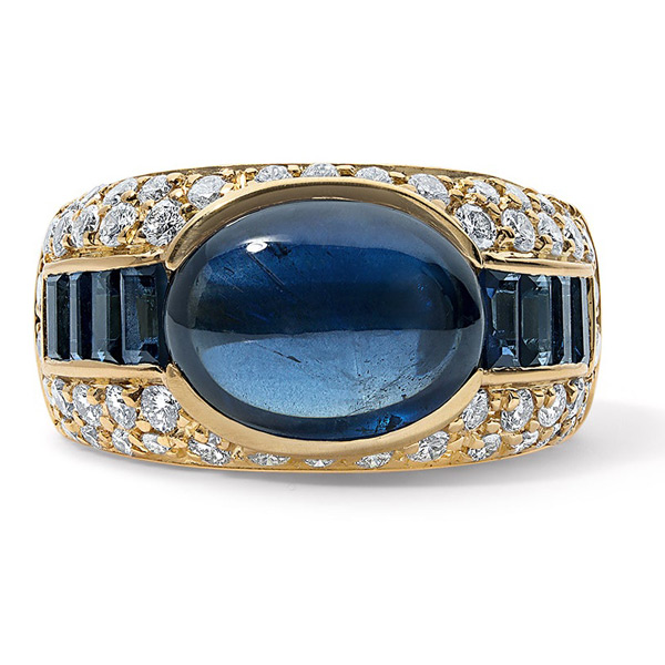 Stephanie Gottlieb estate blue sapphire ring