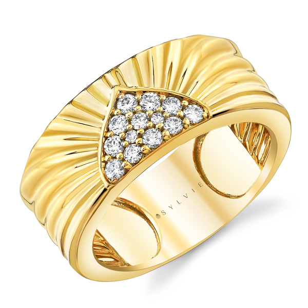 Sylvie shell sunrise ring