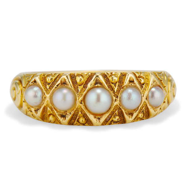 Ashley Zhang antique pearl ring