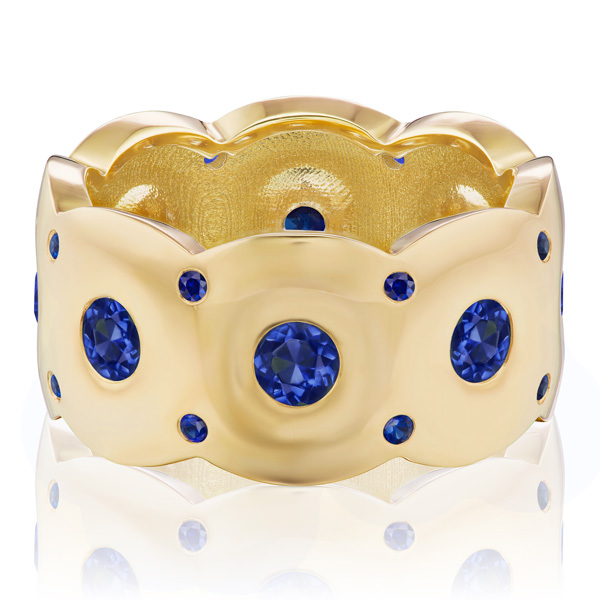 Aurelia Demark Eyelet sapphire ring