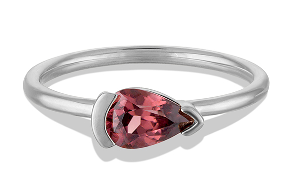 Bario Neal Nikko Zircon Pear Ring