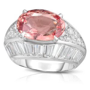 Cicada padparadscha sapphire ring