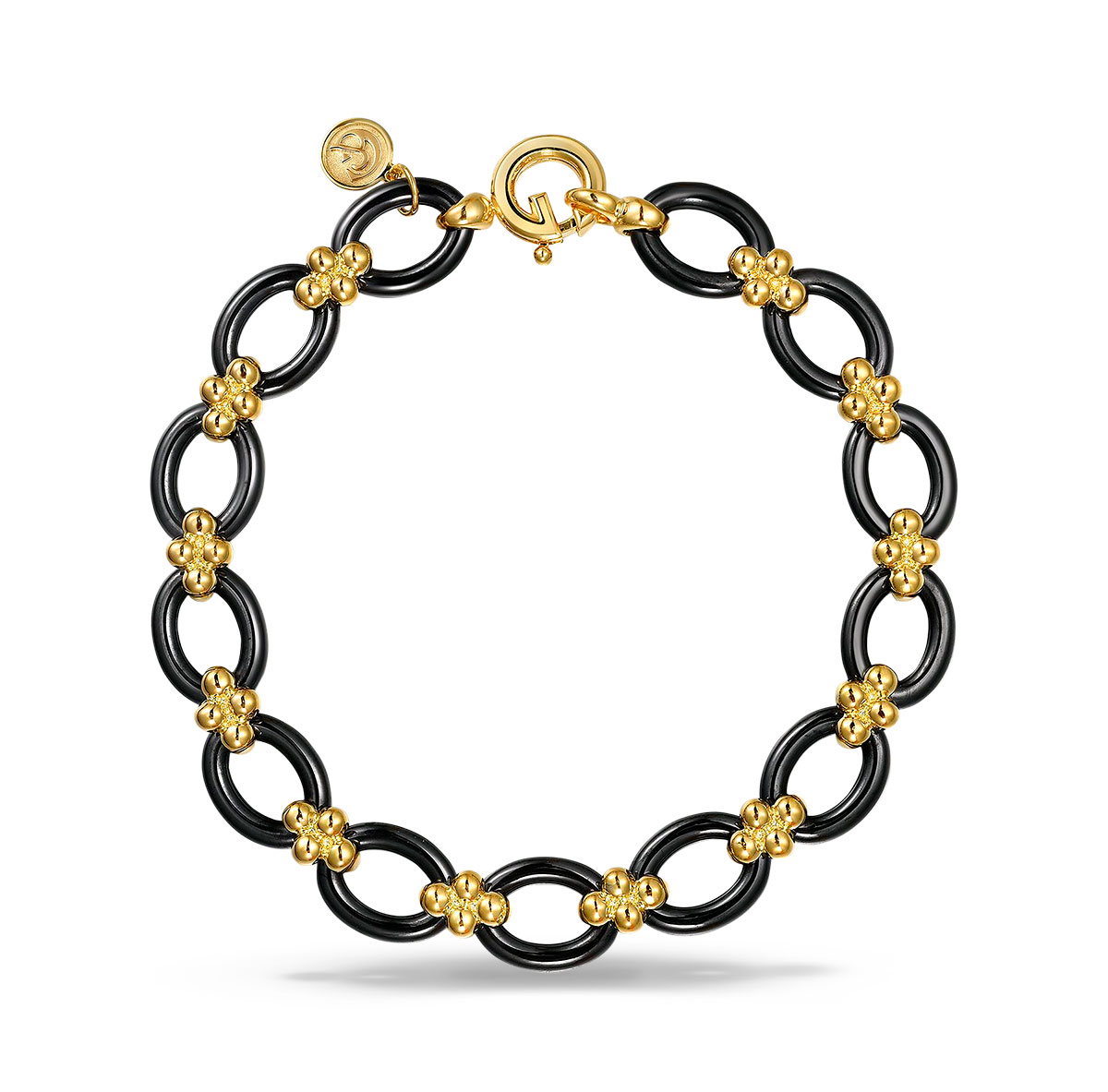 JCA 2024 Gabriel bujukan gold black ceramic bracelet