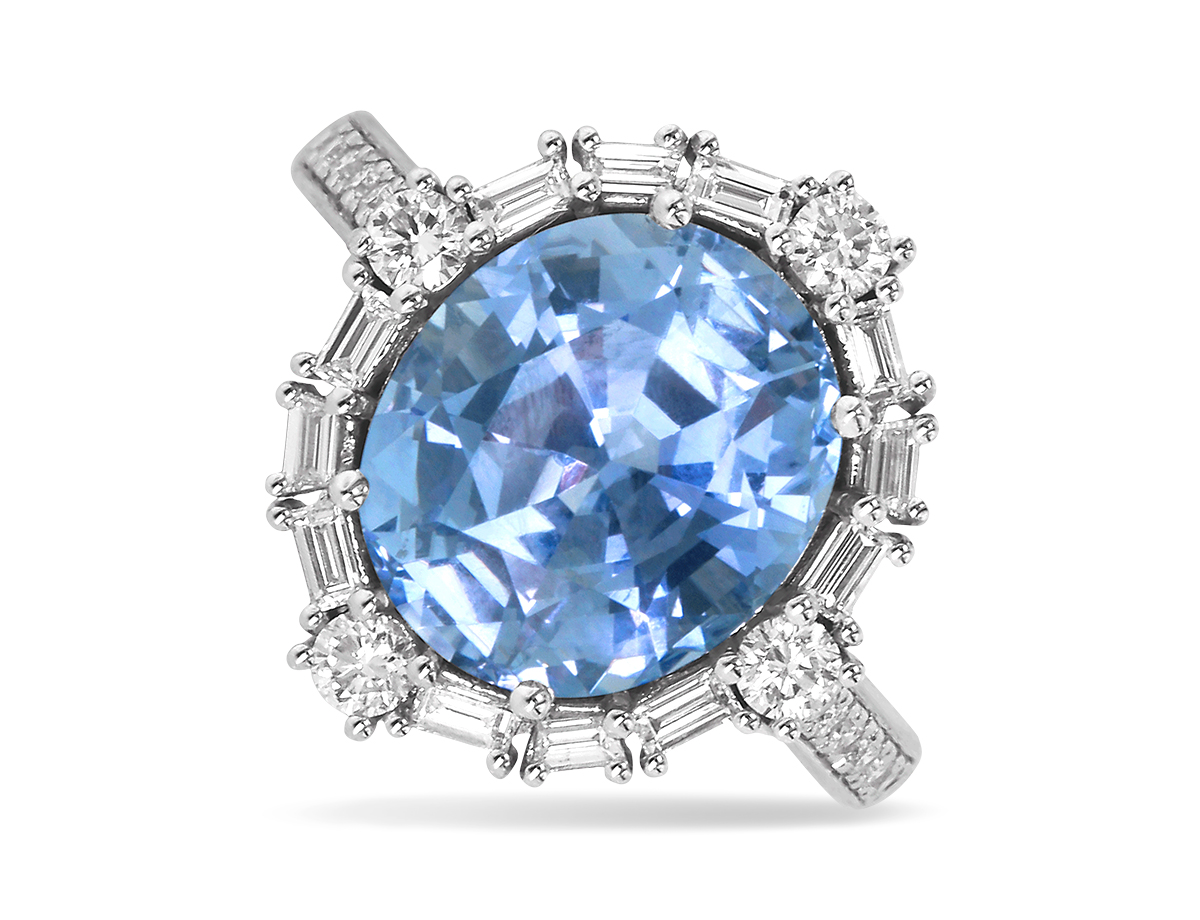 JCA 2024 Yael pastel light blue sapphire ring