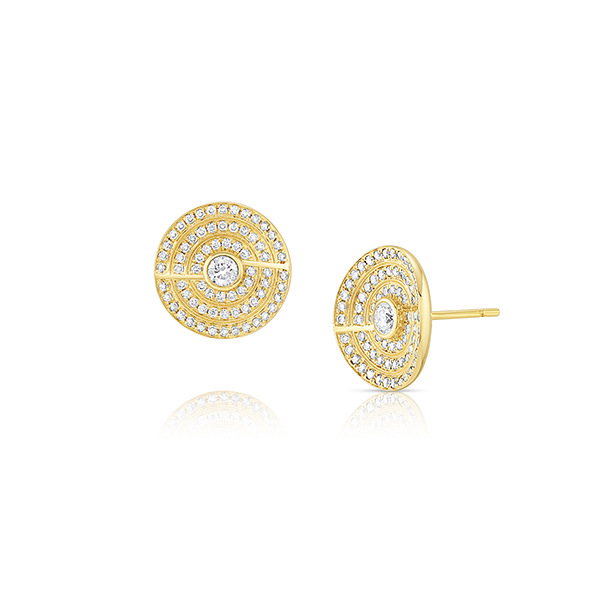 Jennifer Demoro button earrings