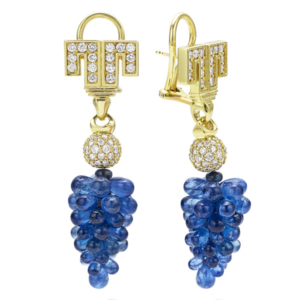 Lagos Studio sapphire grape earrings