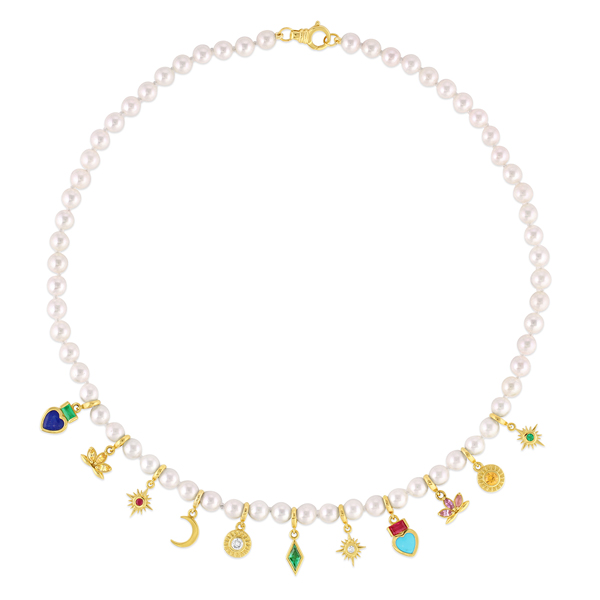 Mazahri Morwarid pearl charm strand