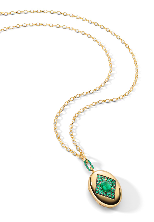 Monica Rich Kosann emerald locket