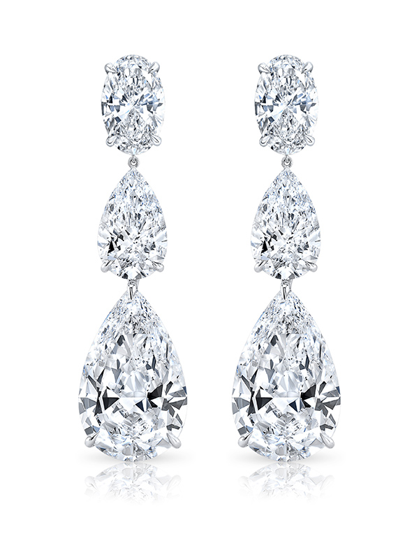 Rahaminov triple drop diamond earrings