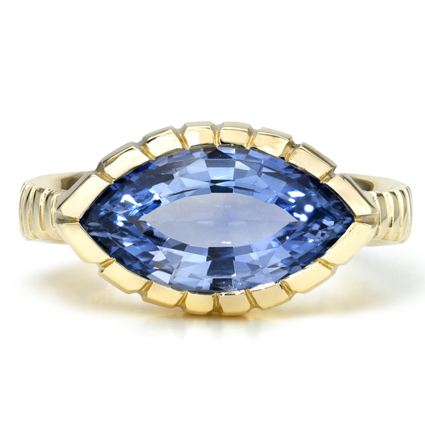 Retrouvai marquise sapphire ring