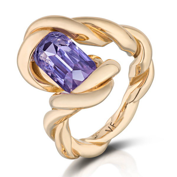 Vanessa Fernandez lavender spinel ring