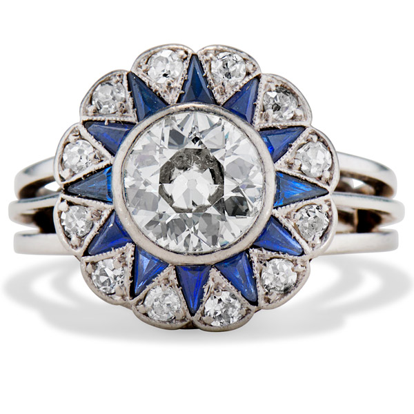 Ashley Zhang deco diamond ring