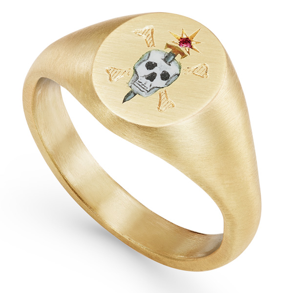 Cece Jewellery Skull and Sword ring