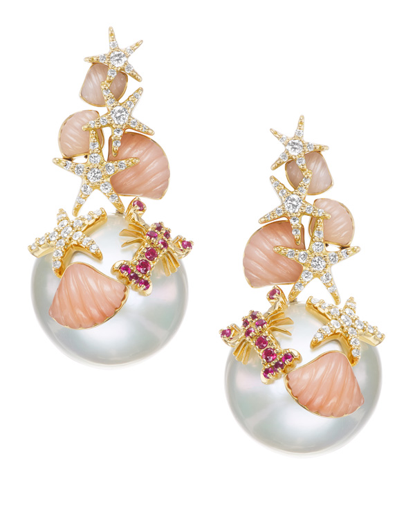 Grace Winfrey pearl drop earrings