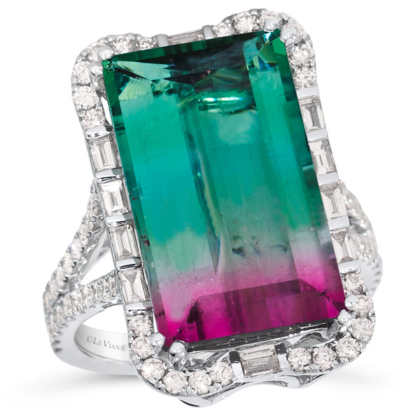 Le Vian watermelon tourmaline ring