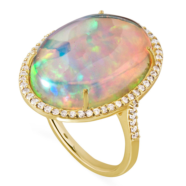 Lionheat opal ring