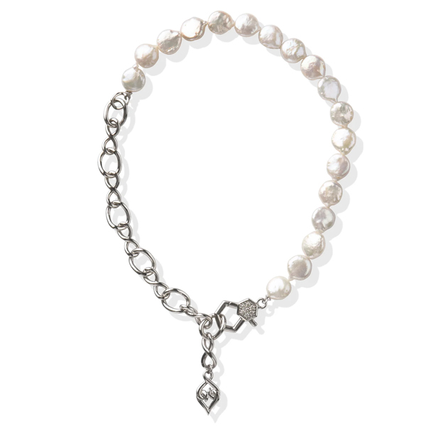 Lolovivi sterling pearl necklace