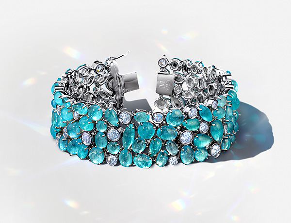 Martin Katz paraiba cabochon bracelet