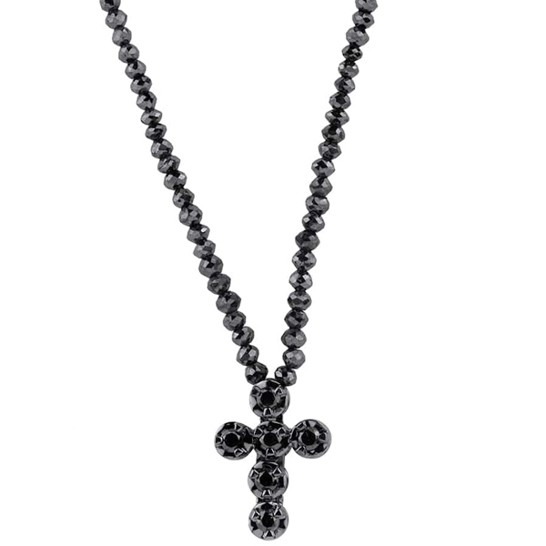 Michael M black diamond cross