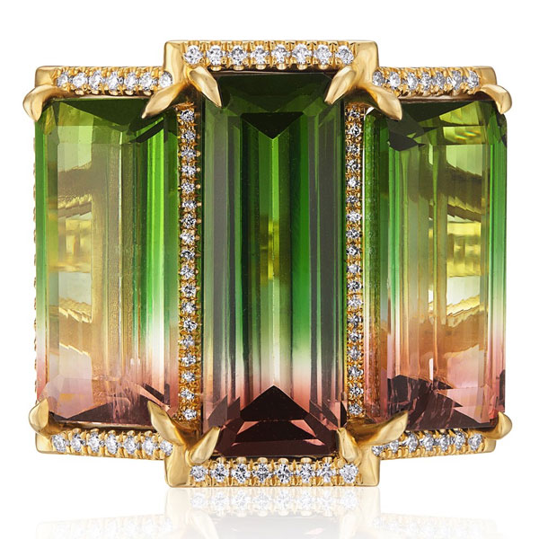 Mindi Mond watermelon tourmaline ring