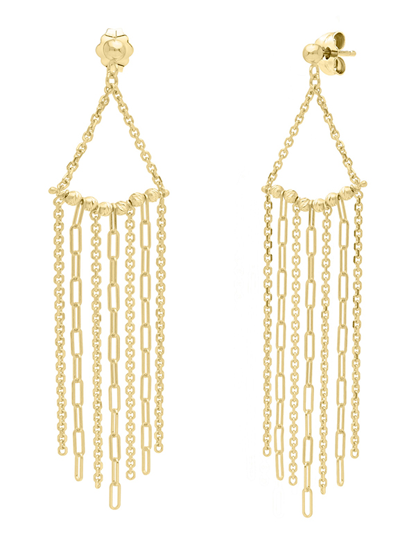 Royal Chain fringe earrings