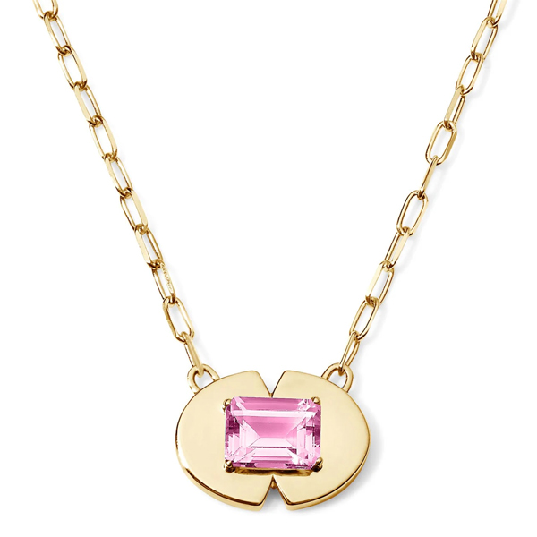 Stephanie Gottlieb pink tourmaline necklace