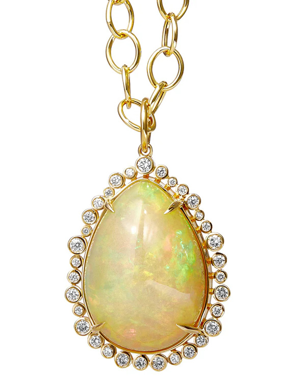 Syna opal necklace