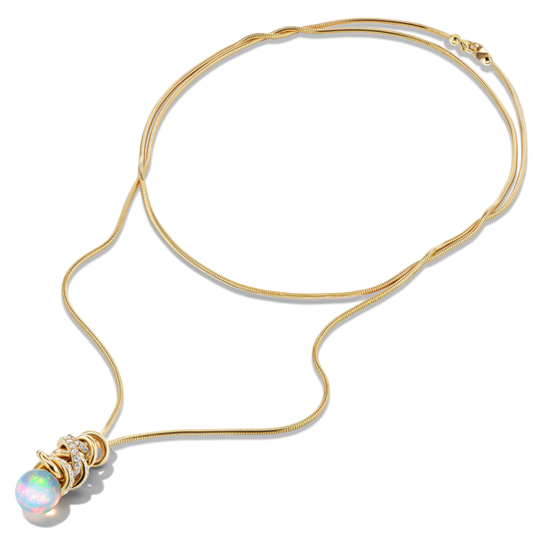 Tejen opal candy drop pendant