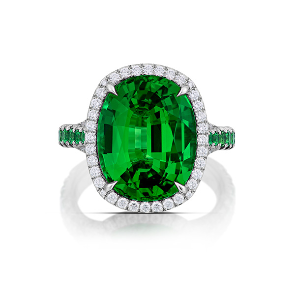 AGTA Spectrum Tsavorite Ring