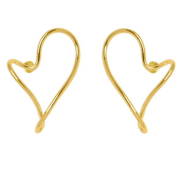 Bar Jewellery Dancing Hearts earrings