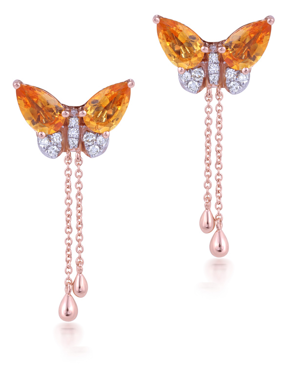 FHK fluttering butterfly earrings