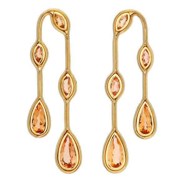 Fernando Jorge High Fluid topaz earrings