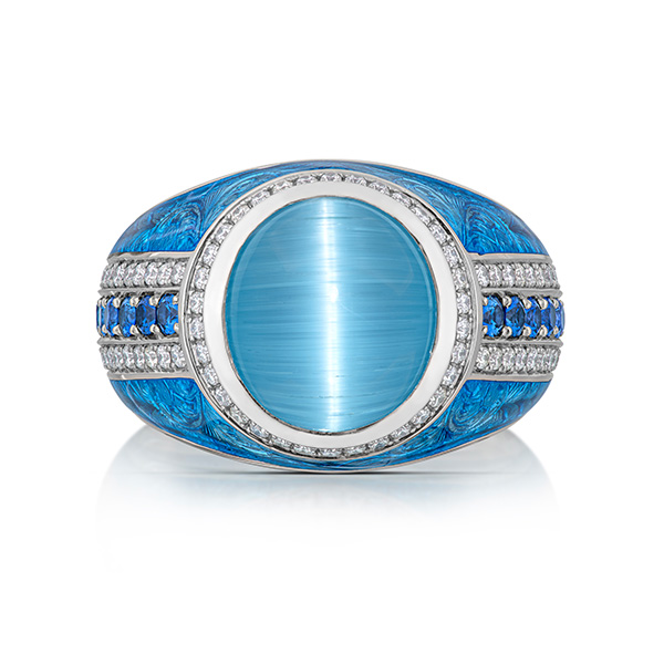 Spectrum Blue me away ring