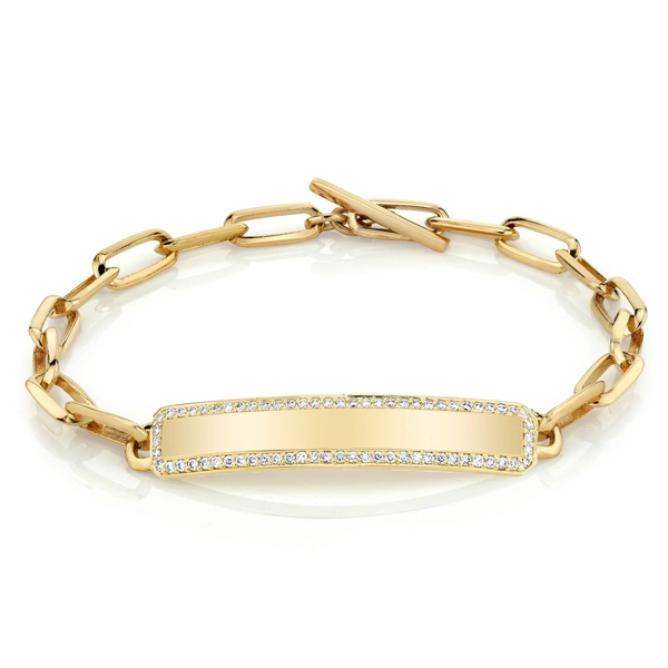 Lizzie Mandler diamond ID bracelet