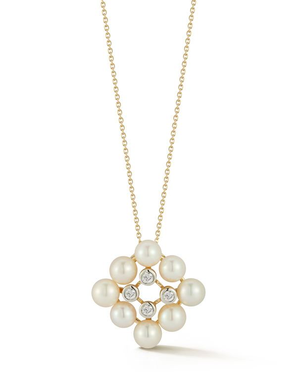 Mateo Dot pearl cluster pendant