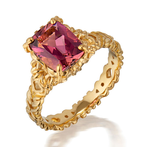 Micah Antoni Tracery baguette ring