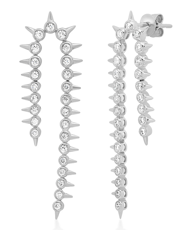 Sig Ward platinum earrings