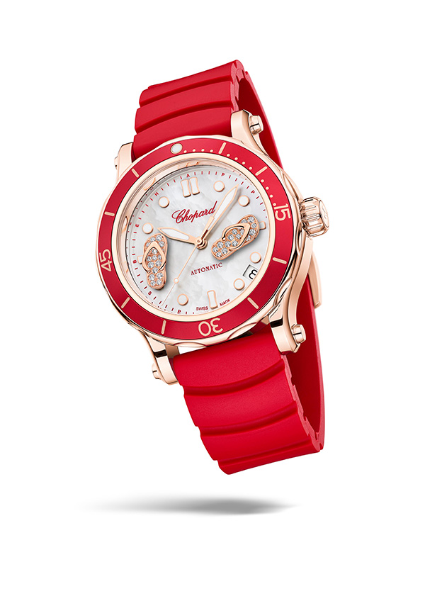 Chopard happy Ocean Eden Rock St Barths red strap