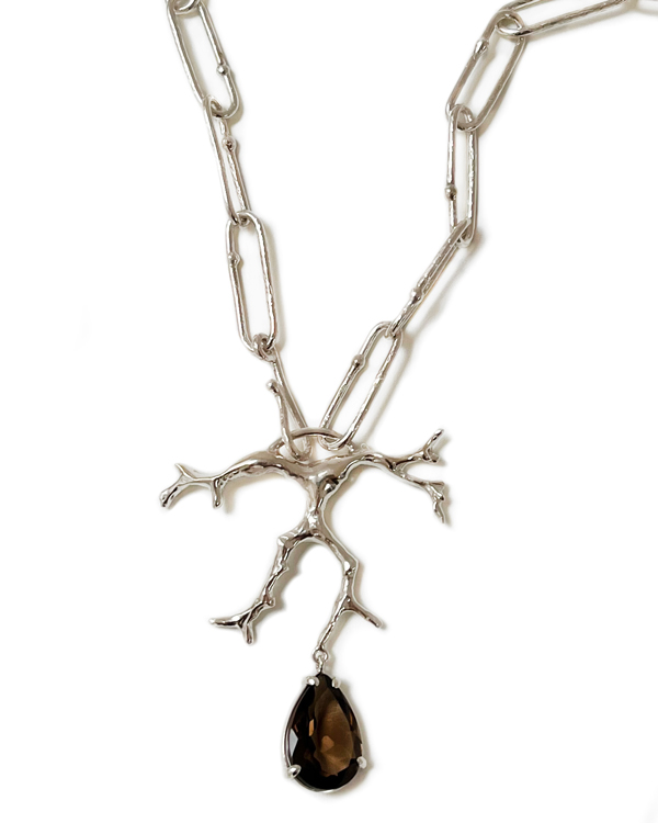 Dorian Web coral pendant