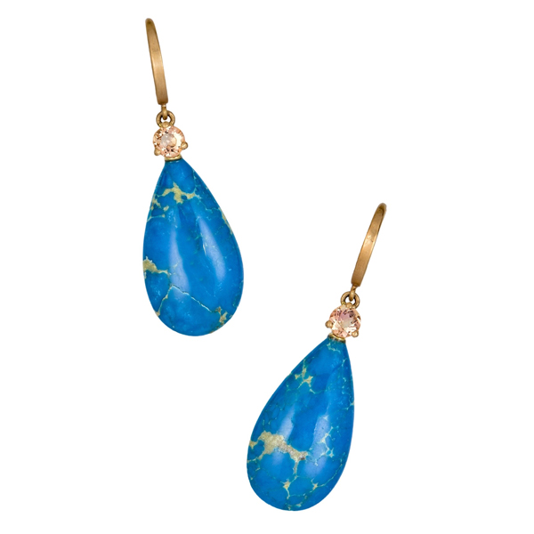 Elva Tourmaline ciarulite earrings