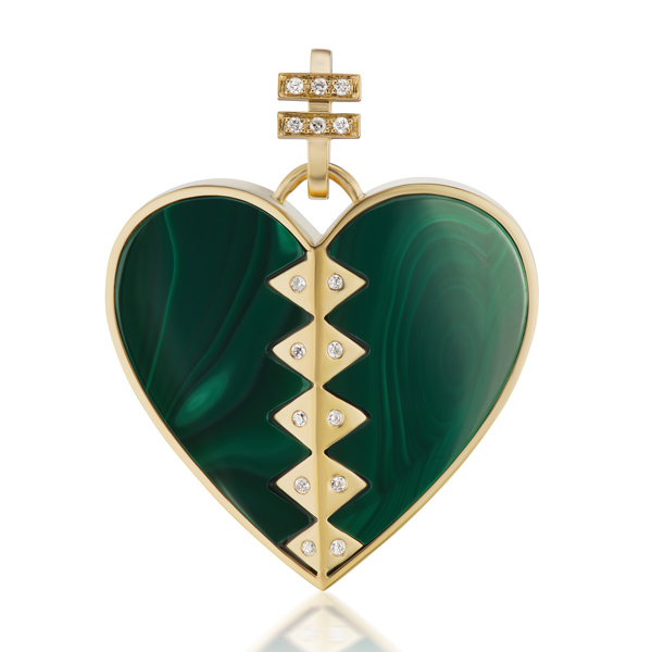 Harwell Godfrey malachite heart