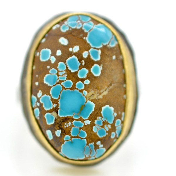 Lori Francescutti kingman turquoise ring