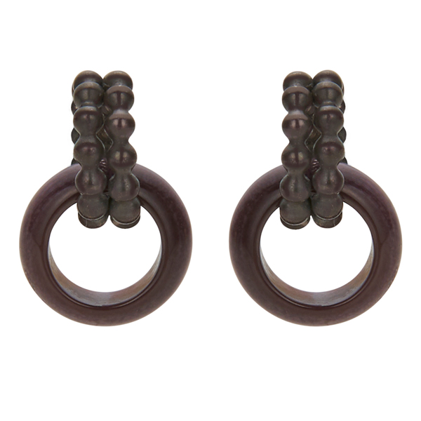 Melanie Georgacopoulos dark Katina stud earring