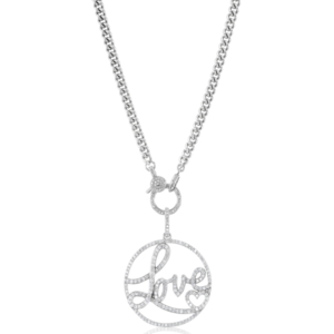 Sheryl Lowe love heart necklace