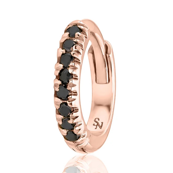 Stacy Nolan black diamond huggie